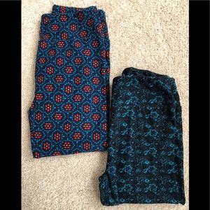 Lot of 2 LulaRoe Standard OS leggings